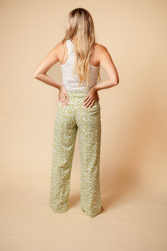 Bailey Green Floral Pants